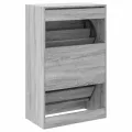 Armoire à chaussures sonoma gris 60x34x96,5cm bois d'ingénierie