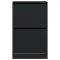 Armoire à chaussures noir 60x34x96,5 cm bois d'ingénierie