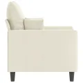 Fauteuil Crème 60 cm Velours