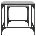 Tables basses gigognes 2 pcs sonoma gris bois d'ingénierie