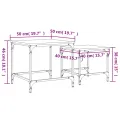 Tables basses gigognes 2 pcs sonoma gris bois d'ingénierie