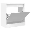 Armoire à chaussures blanc 60x34x63,5 cm bois d'ingénierie