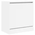 Armoire à chaussures blanc 60x34x63,5 cm bois d'ingénierie
