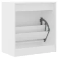Armoire à chaussures blanc 60x34x63,5 cm bois d'ingénierie