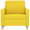 Fauteuil Jaune clair 60 cm Tissu