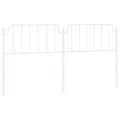 Tête de lit métal blanc 200 cm