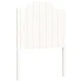 Cadre de lit avec tête de lit blanc petit simple bois massif