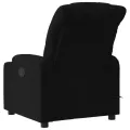 Fauteuil de massage inclinable Noir Tissu