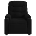 Fauteuil de massage inclinable Noir Tissu