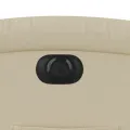 Fauteuil inclinable électrique Crème Tissu