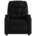 Fauteuil inclinable électrique Noir Similicuir