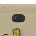 Fauteuil inclinable de massage électrique crème tissu