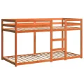 Lit superposé cire marron 75x190 cm bois de pin massif