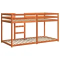 Lit superposé cire marron 75x190 cm bois de pin massif