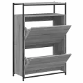 Armoire à chaussures sonoma gris 75x34x112 cm bois d'ingénierie