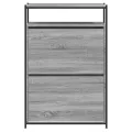 Armoire à chaussures sonoma gris 75x34x112 cm bois d'ingénierie