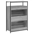 Armoire à chaussures sonoma gris 75x34x112 cm bois d'ingénierie