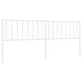 Tête de lit métal blanc 200 cm