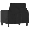 Fauteuil Noir 60 cm Velours