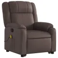 Fauteuil inclinable de massage Marron Similicuir