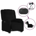 Fauteuil inclinable électrique noir tissu