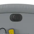 Fauteuil inclinable de massage électrique Gris clair Tissu