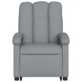 Fauteuil inclinable électrique gris clair tissu