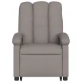 Fauteuil inclinable taupe tissu