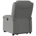 Fauteuil de massage inclinable Gris foncé Tissu