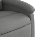 Fauteuil de massage inclinable Gris foncé Tissu