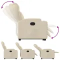 Fauteuil inclinable Crème Tissu