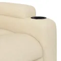 Fauteuil inclinable Crème Tissu