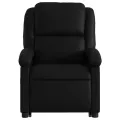 Fauteuil inclinable de massage Noir Similicuir