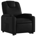 Fauteuil inclinable Noir Similicuir