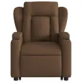 Fauteuil de massage inclinable Marron Tissu