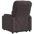 Fauteuil inclinable marron foncé tissu