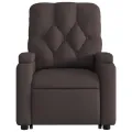 Fauteuil inclinable marron foncé tissu