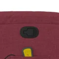 Fauteuil inclinable de massage Rouge bordeaux Tissu