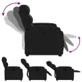 Fauteuil inclinable noir tissu