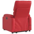 Fauteuil inclinable de massage Rouge Similicuir