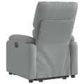 Fauteuil inclinable Gris clair Tissu