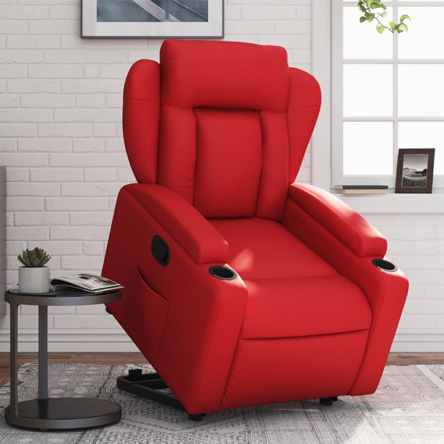 Fauteuil inclinable Rouge Similicuir