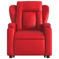 Fauteuil inclinable Rouge Similicuir