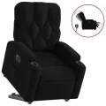 Fauteuil inclinable électrique noir tissu