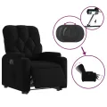 Fauteuil inclinable électrique noir tissu