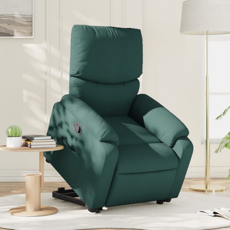 Fauteuil inclinable vert foncé tissu