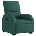 Fauteuil inclinable vert foncé tissu