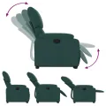 Fauteuil inclinable vert foncé tissu