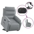 Fauteuil inclinable Gris clair Tissu