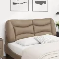 Coussin de tête de lit cappuccino 140 cm similicuir
